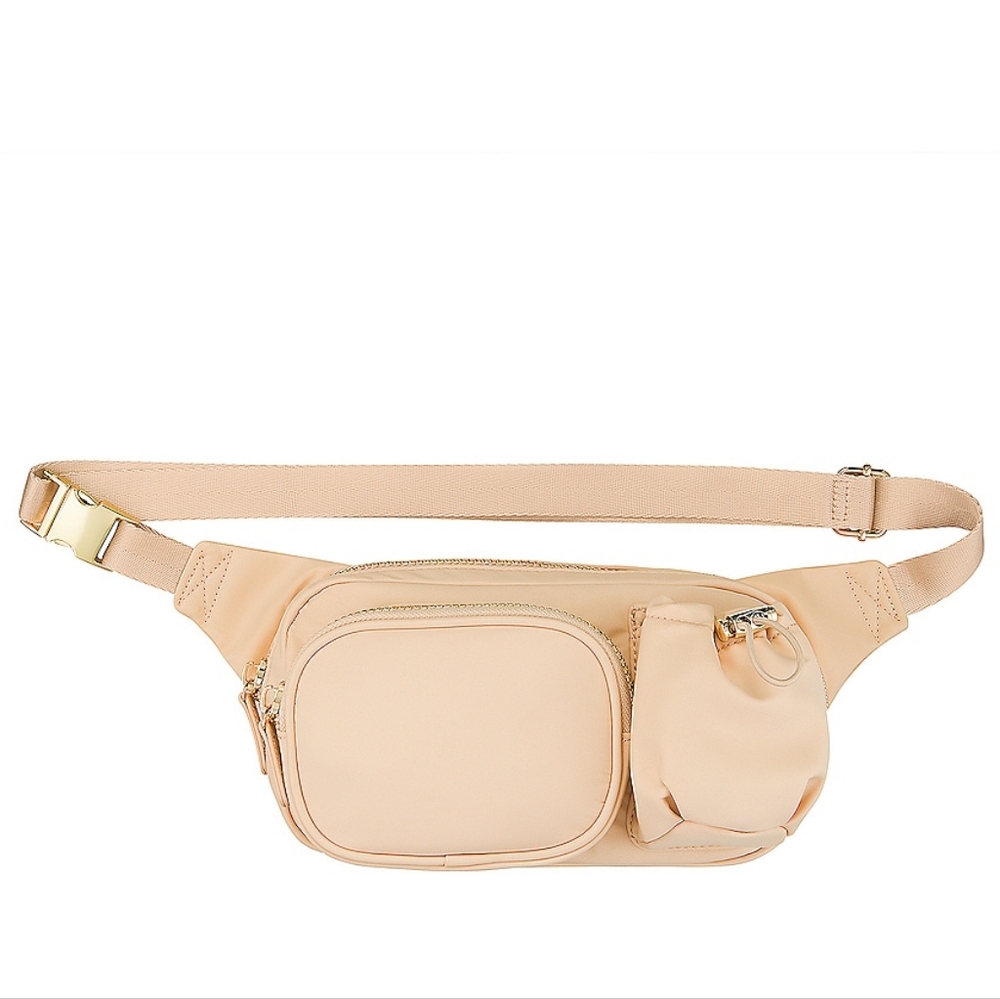 Stoney clover lane SPORTY fanny pack sand tan nwt